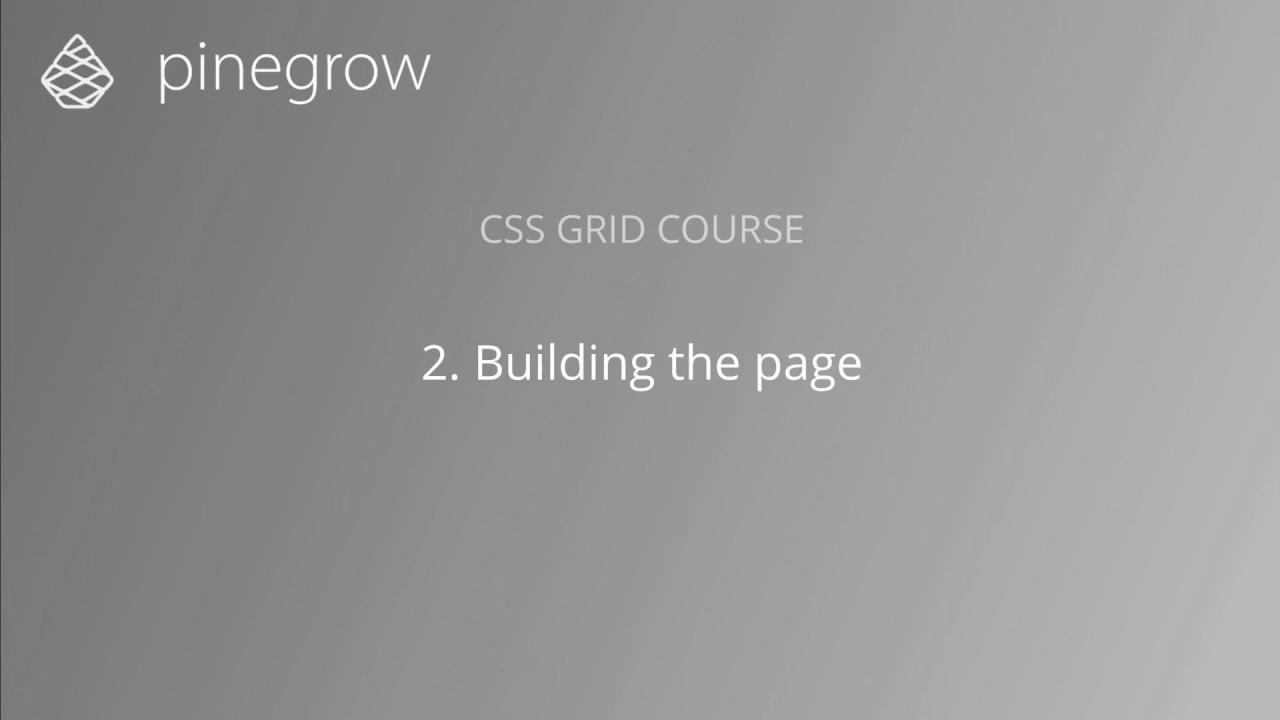 2. Building the web page – Learn CSS Grid with Pinegrow