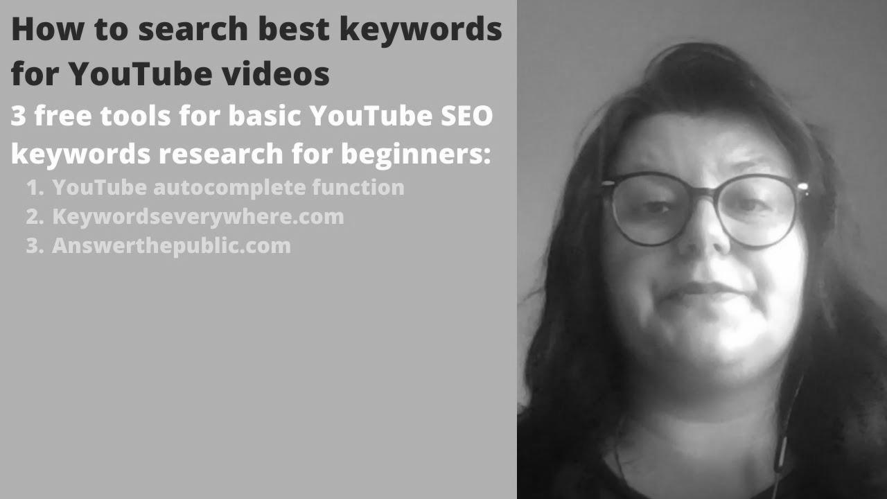 Fundamental search engine optimisation for YouTube |  Discover one of the best keywords in your YouTube videos |  Get extra views on YouTube