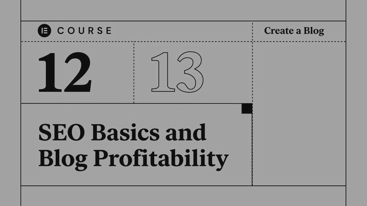 [12] SEO Basics and Making Your Weblog Profitable