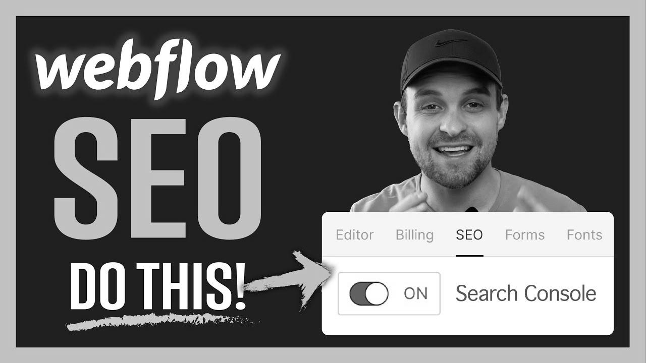 Do THIS for search engine optimisation on Webflow Sites |  Step-by-step information