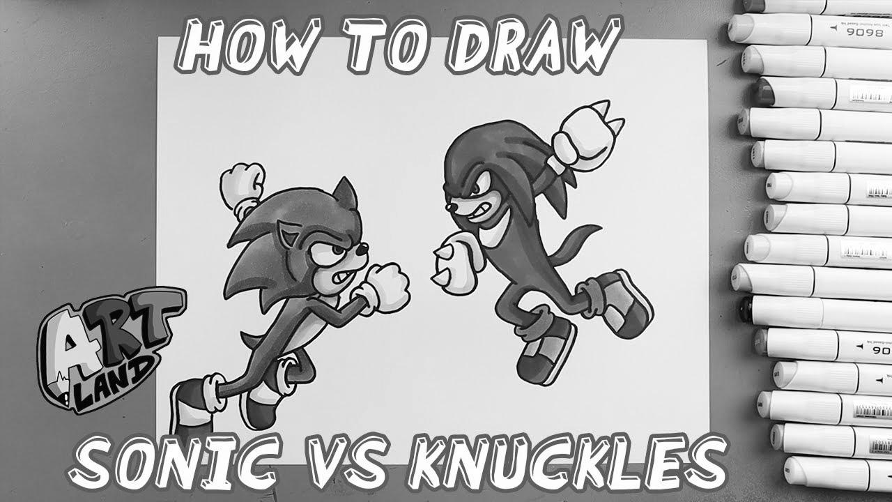 How one can Draw SONIC VS KNUCKLES