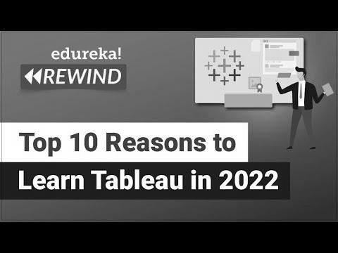 Top 10 Reasons to Be taught Tableau in 2022 |  Tableau Certification |  tableau |  Edureka Rewind – 6