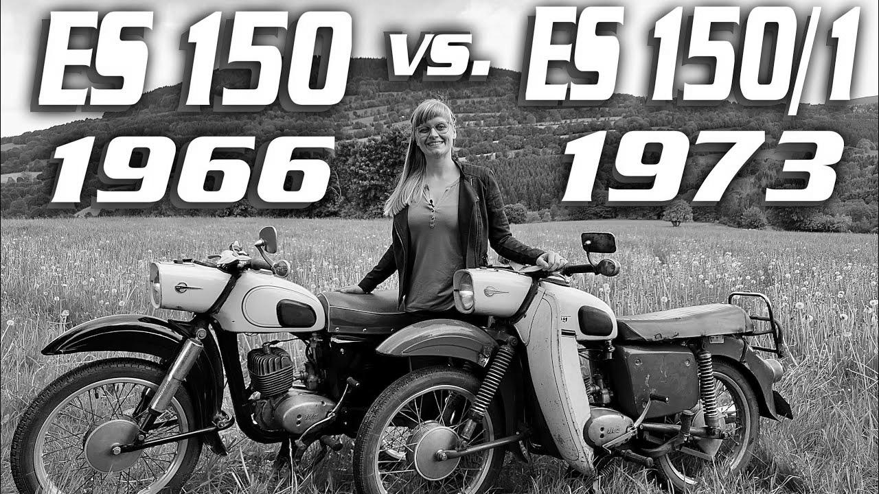 MZ ES 150 (1966) vs. MZ ES 150/1 Trophy (1973) Know-how comparability difference GDR automobiles classic