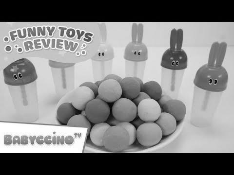 Babyccino Humorous Toys Evaluation Episode 9 – Study Colors Rainbow Ice Cream & Kinetic Sand