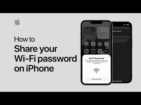 How to share your Wi-Fi password |  Apple support